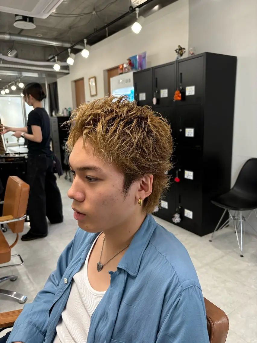 メンズ 下北沢メンズパーマ 特化園田 楓莉のヘアスタイル