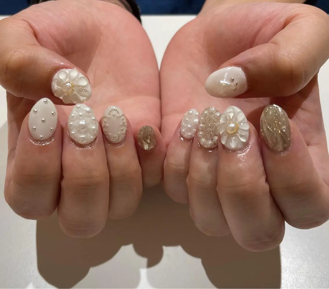 ネイル アートネイル スカルプネイル 髙橋 優菜のネイルデザイン