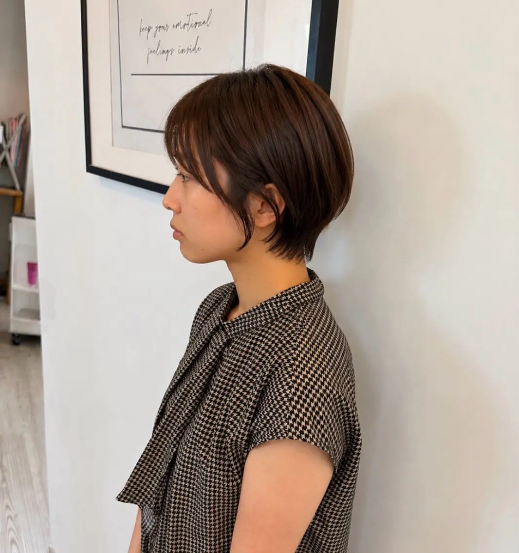ショート カラー 似合わせカラー🎀 sawa🎀池袋のヘアスタイル