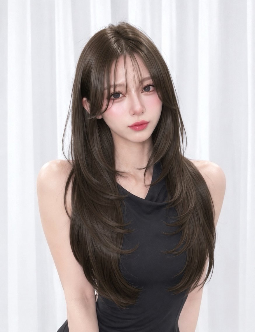 ロング カラー カット ヘアカラー トリートメント 渋谷韓国レイヤー /SAYAKA🩶ᩚのヘアスタイル