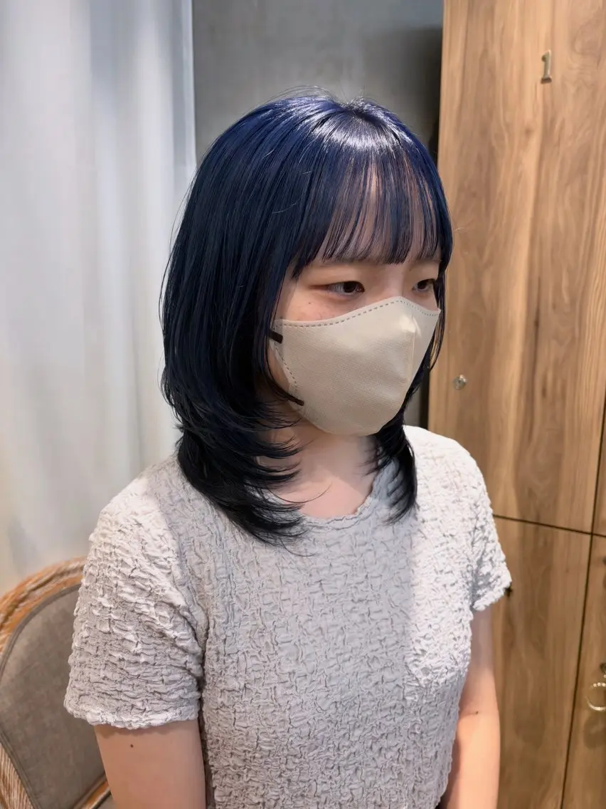 ミディアム カラー カット ヘアカラー トリートメント 🇰🇷韓国ヘア/ハ イトーン🎀yui♡のヘアスタイル