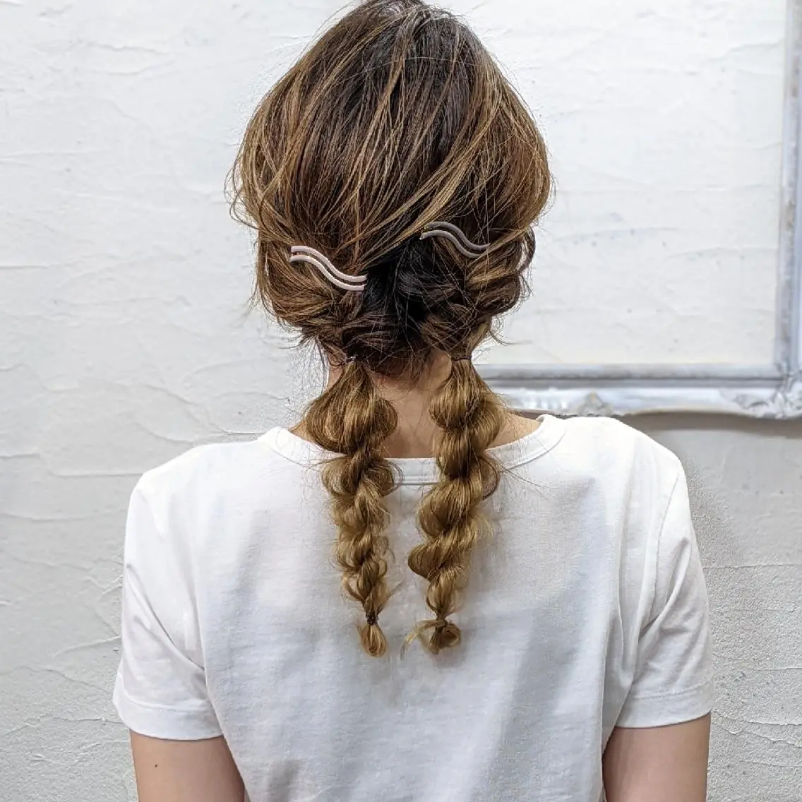 セミロング ヘアアレンジ HIKARI＠ Ruheplatzのヘアスタイル