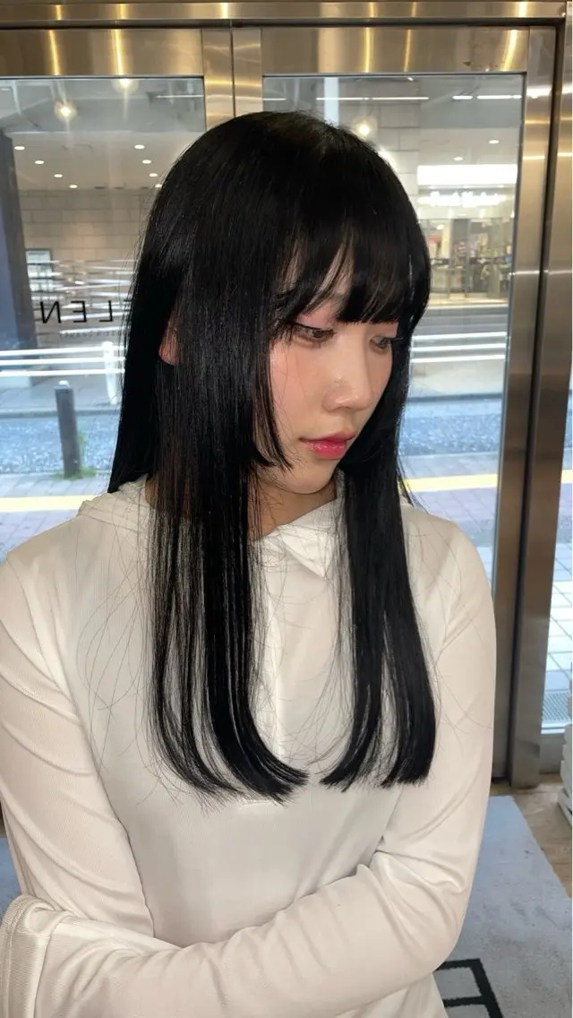ロング カラー&縮毛 kotojiのヘアスタイル