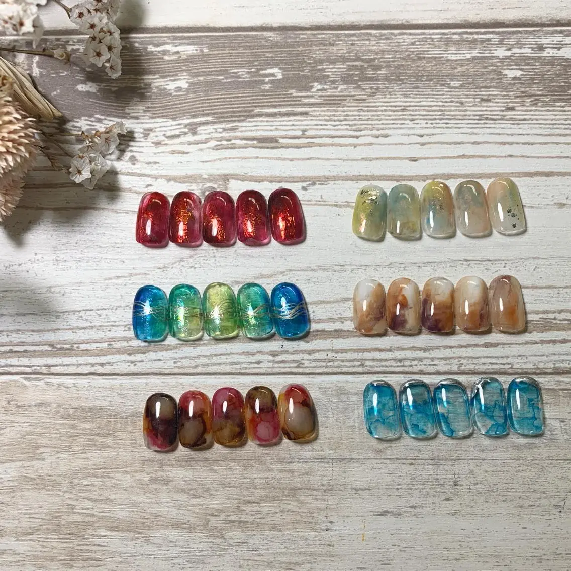 ネイル ニュアンスネイル ショートネイル FIORITURA aiのネイルデザイン