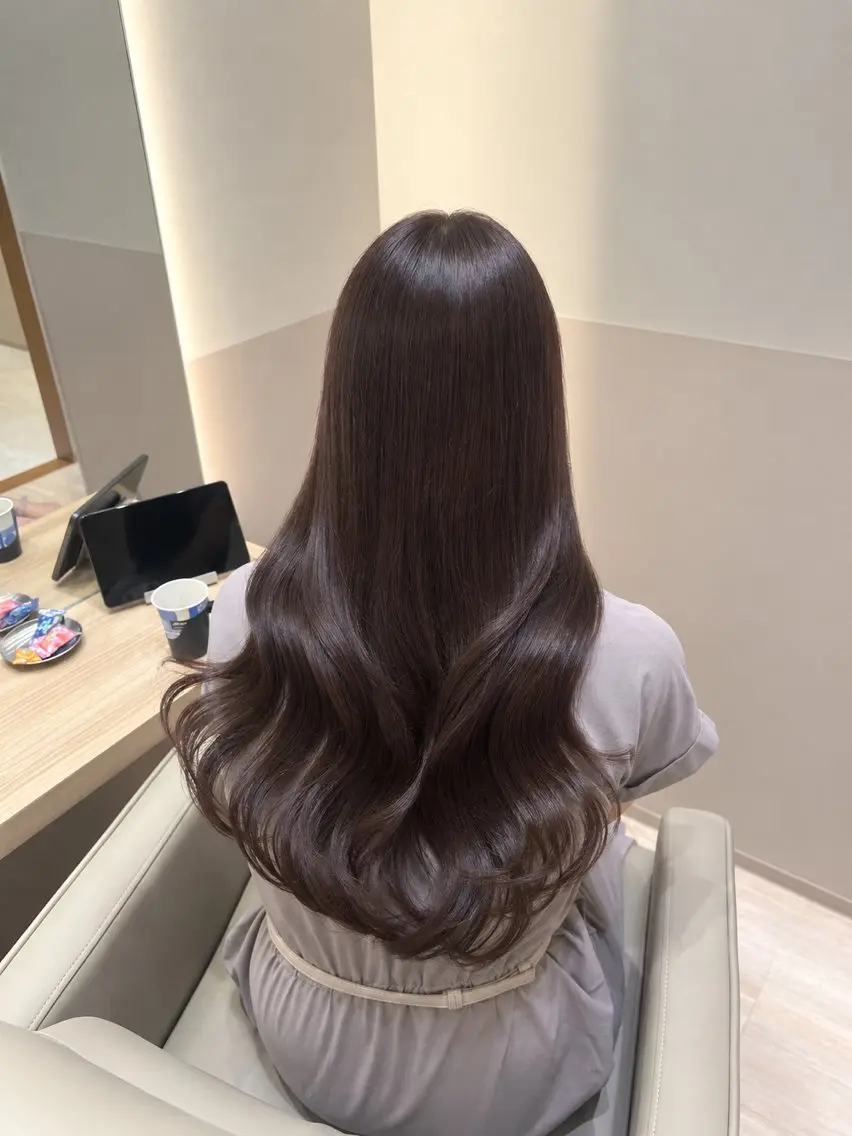 ロング ヘアカラー トリートメント yuuna 🤎のヘアスタイル