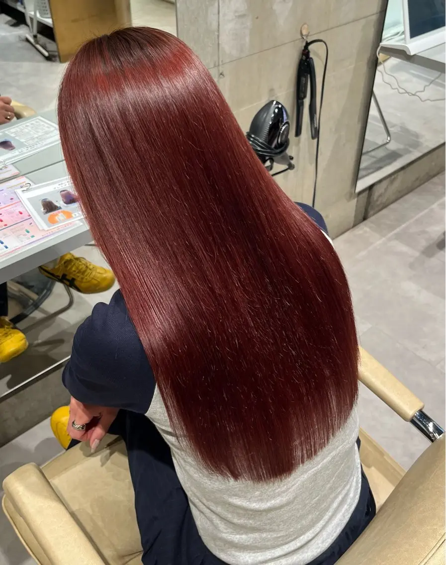 ロング 縮毛矯正 haruka kobayashiのヘアスタイル