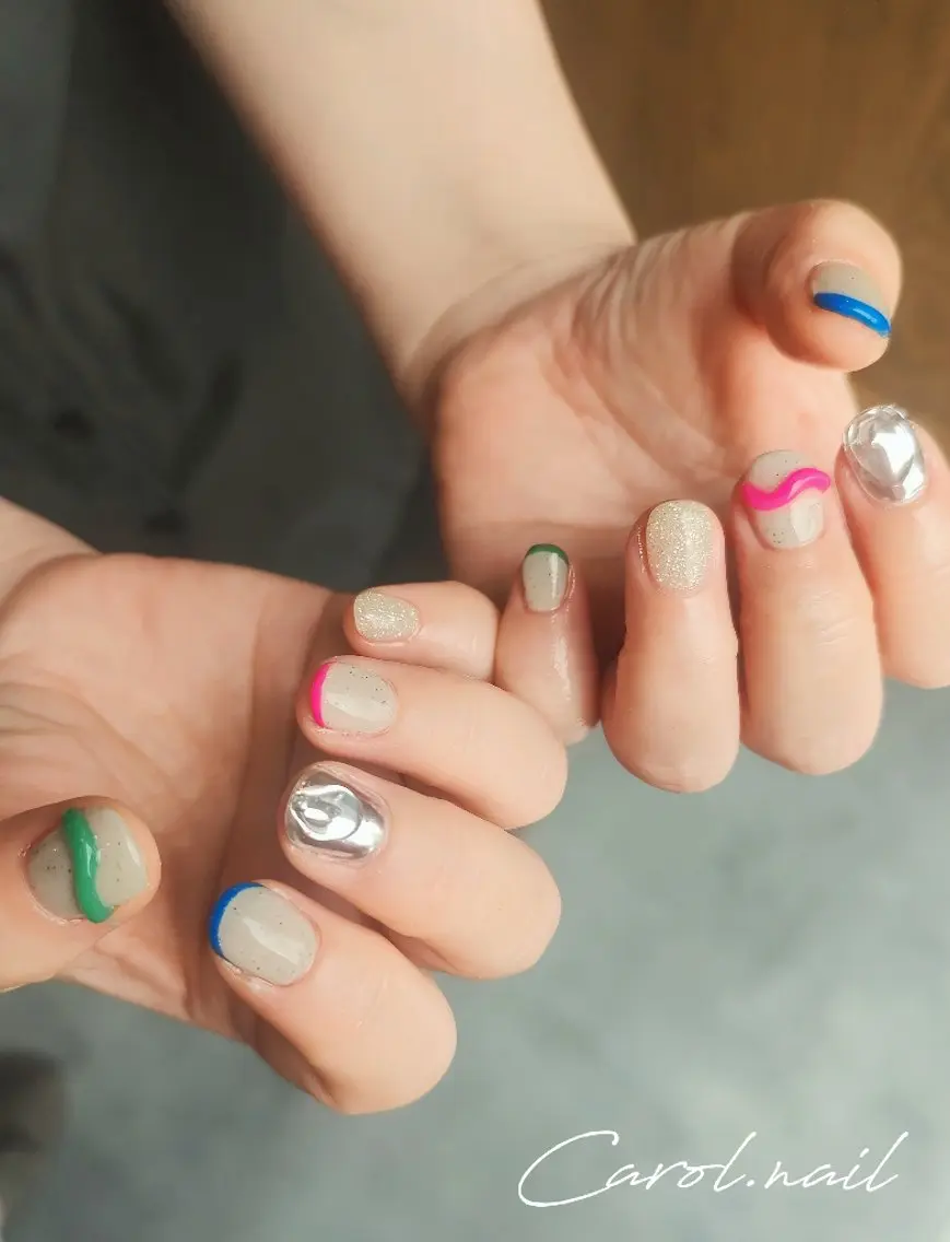 ネイル ニュアンスネイル ハンドネイル carol nailのネイルデザイン