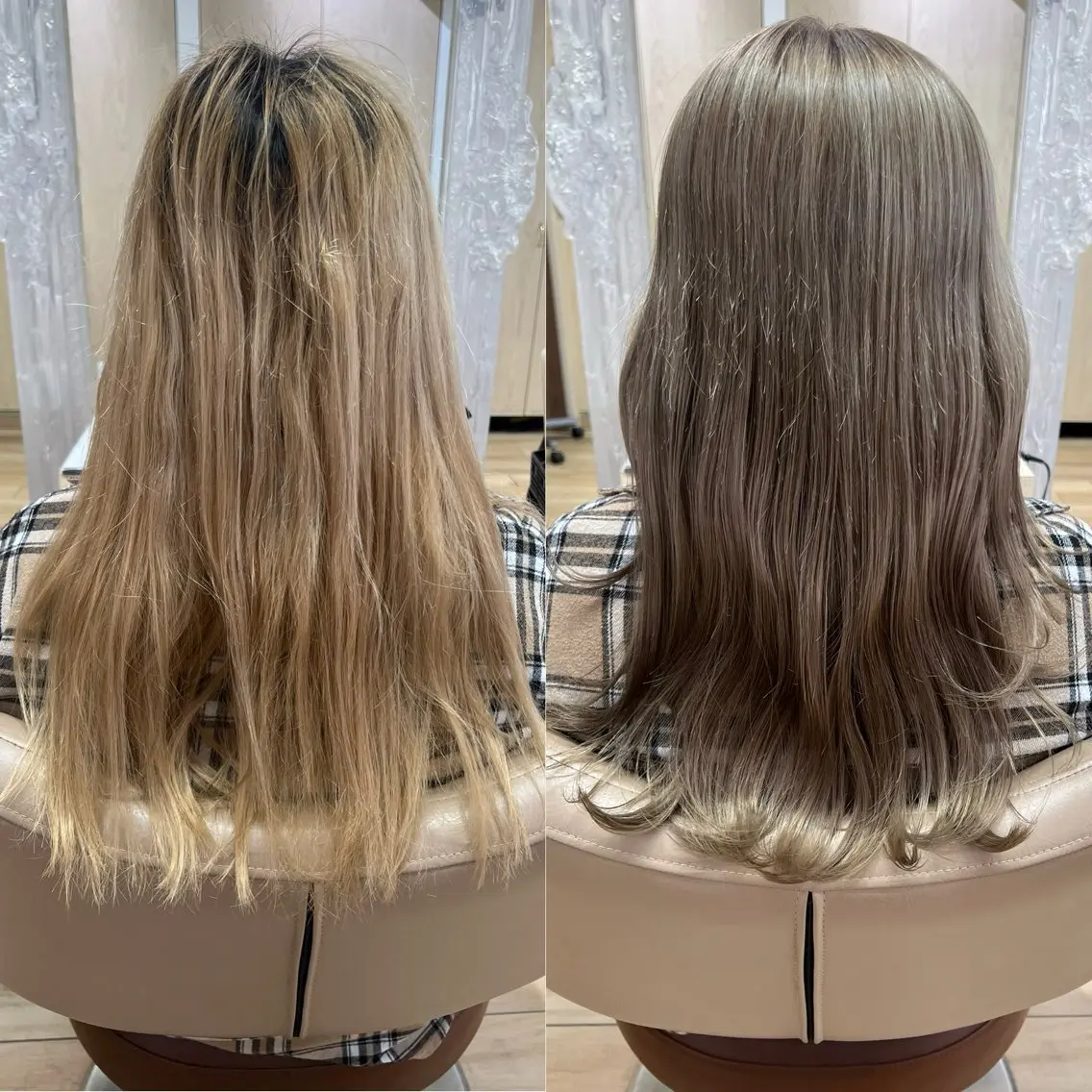 セミロング カラー カット ヘアカラー トリートメント 高橋 香奈のヘアスタイル