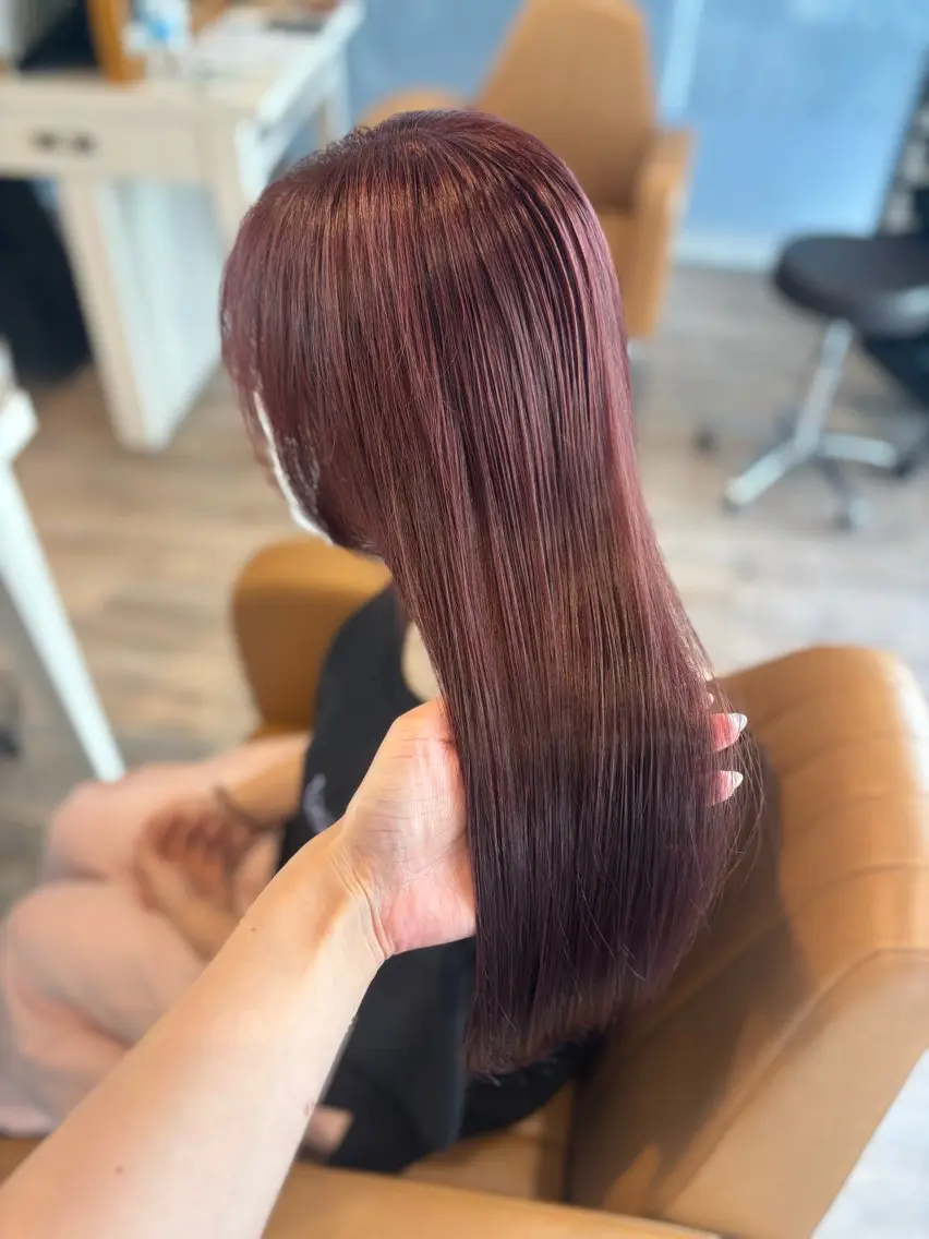 ロング カラー ヘアカラー トリートメント yui🥀/ボブ /ブリーチなしカラーのヘアスタイル