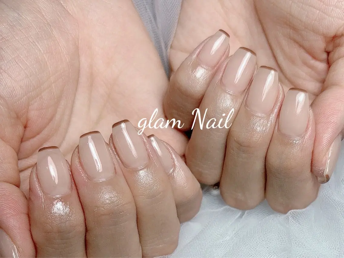 ネイル エツメ💅 長さだし🎀デザインのネイルデザイン