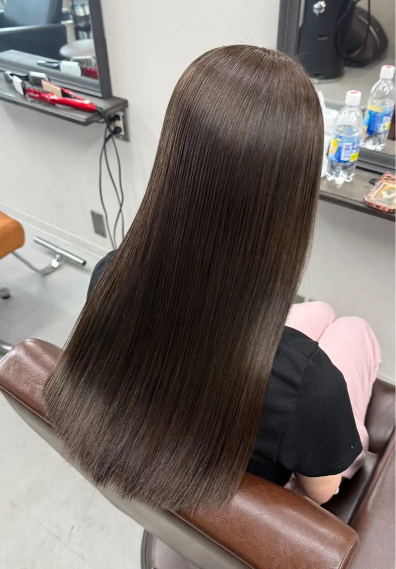 ロング カラー カット ヘアカラー トリートメント 縮毛矯正/韓国 /店長/KANATOのヘアスタイル
