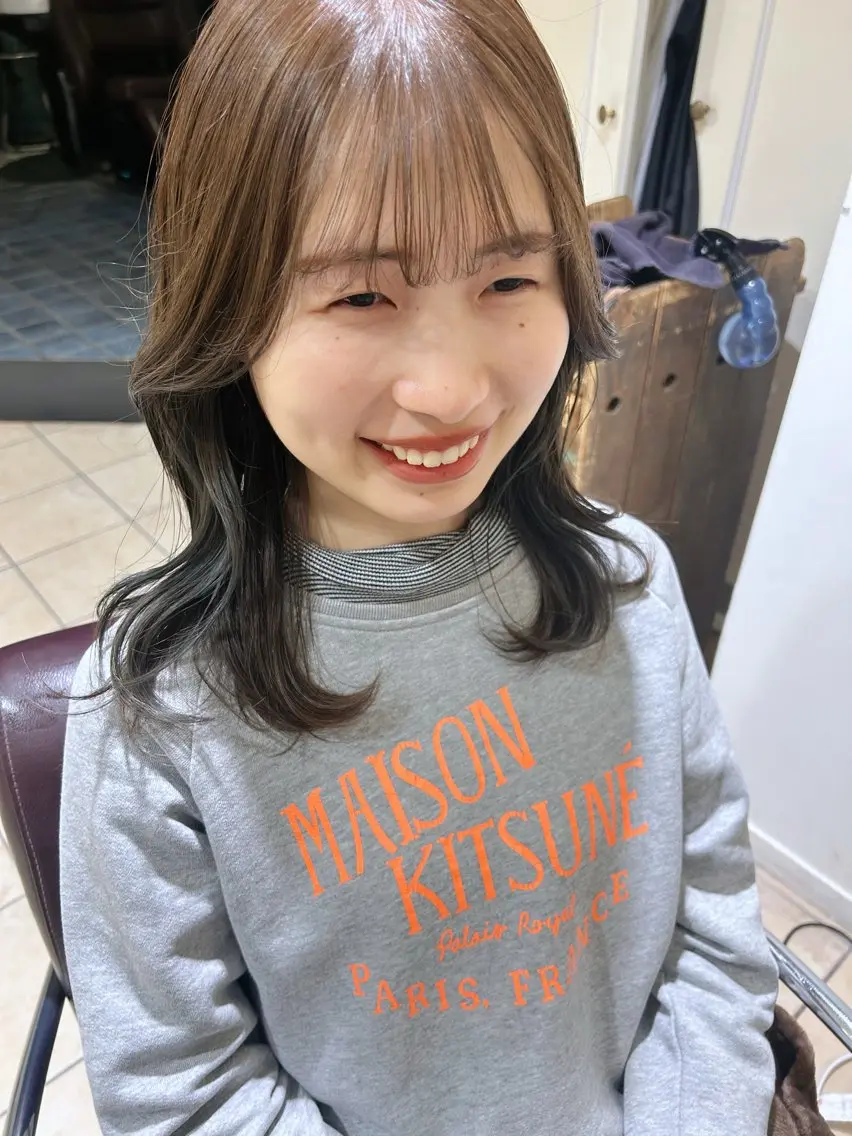 カラー ベージュカラー 透明感カラー ヘアカラー momoha 『モテヘア🍓』のヘアスタイル