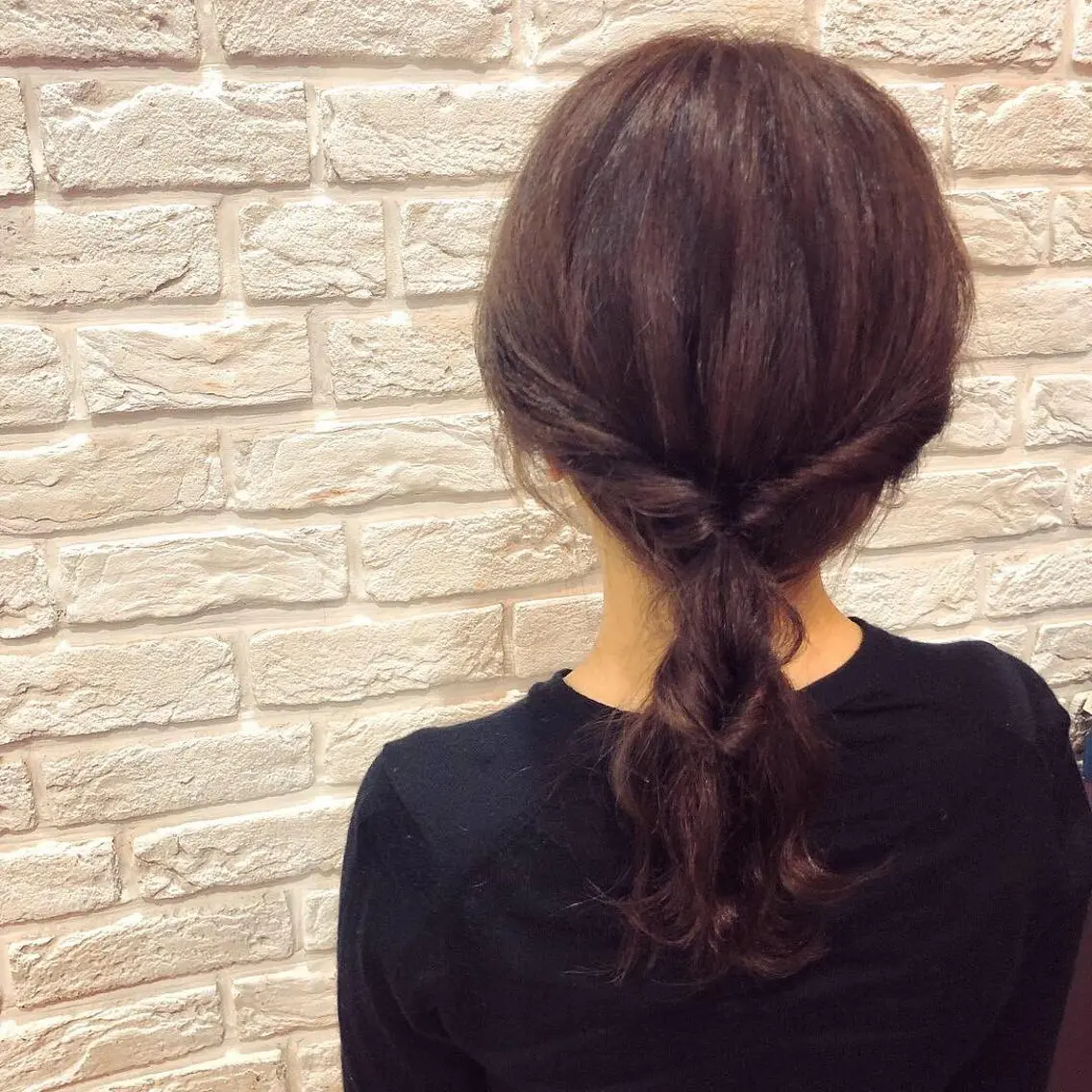 セミロング ヘアアレンジ 簡単アレンジ 反橋 聖のヘアスタイル