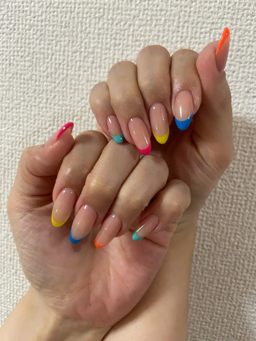 ネイル フレンチネイル ワンカラーネイル ハンドネイル 江口 佳奈のネイルデザイン