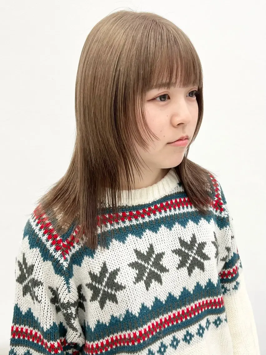 ミディアム カラー カット ヘアカラー トリートメント HARU//原宿🤍 リピート率NO.1のヘアスタイル