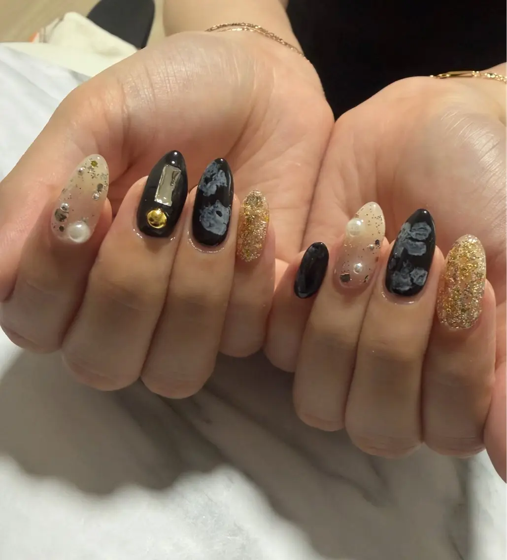 ネイル ラメ(グリッター) nail... rrのネイルデザイン