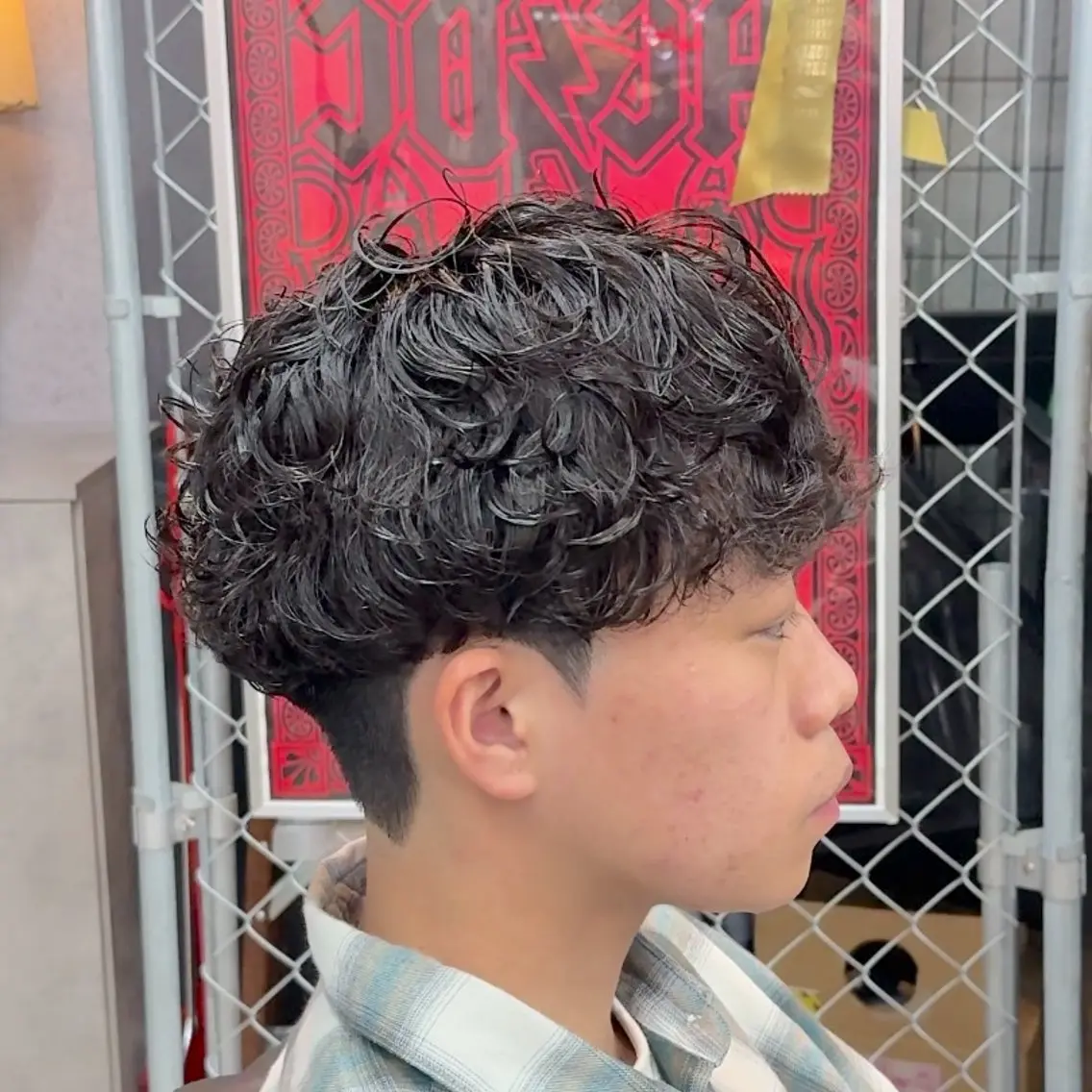 ショート パーマ ヘアアレンジ メンズ MENIN メンズ サロン 望月 涼太のヘアスタイル