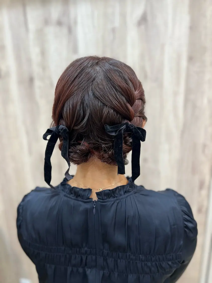 ヘアアレンジ ヘアセット ヘアメイクネイリスト hidemi中目黒のヘアスタイル