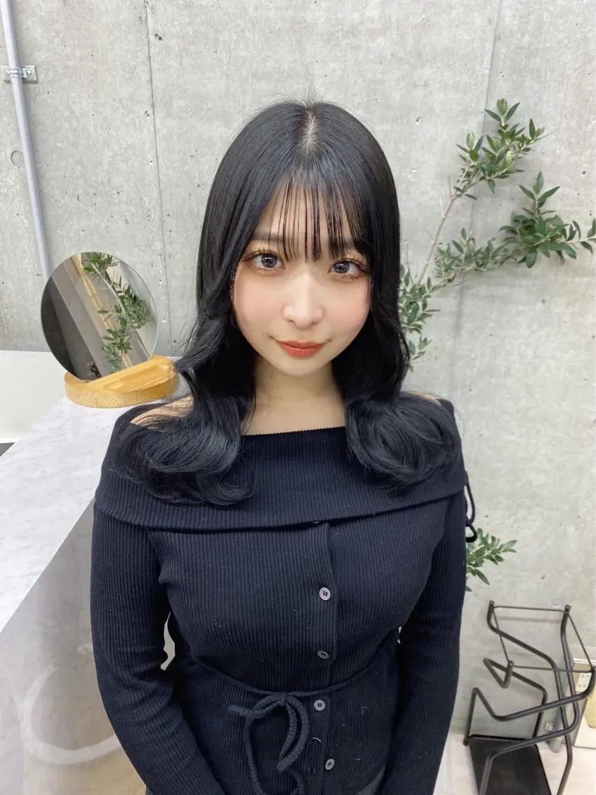 ミディアム うる艶ヘア♡韓国好き 透明感　shotaのヘアスタイル
