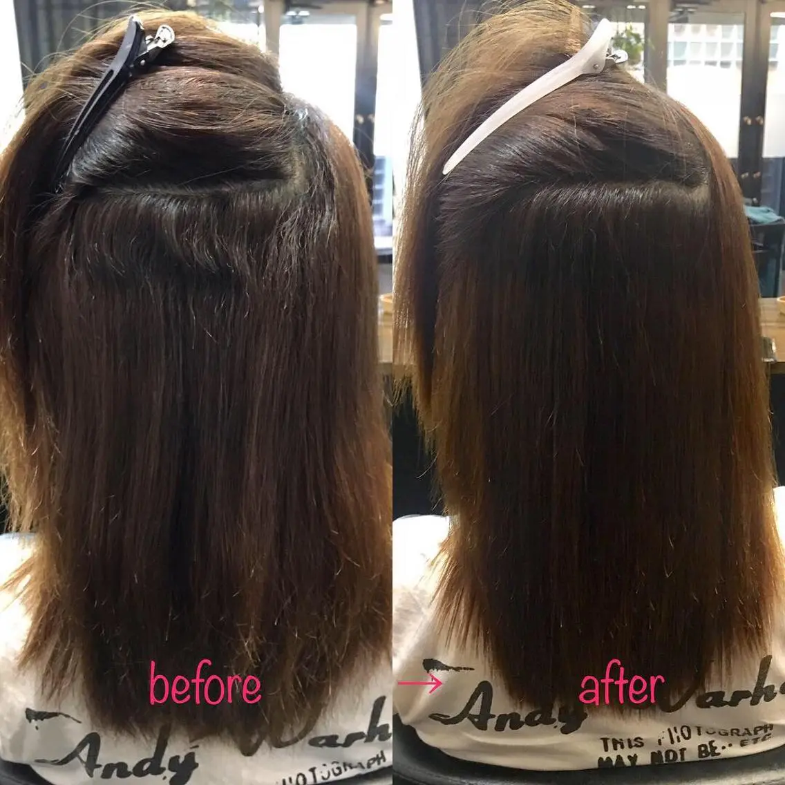 ミディアム 縮毛矯正 トリートメント 縮毛矯正&髪質改善 MAILHAIRのヘアスタイル