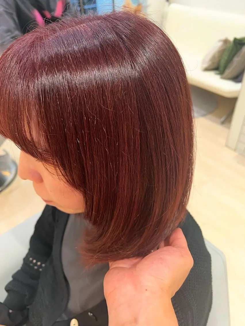 ミディアム カラー カット ヘアカラー トリートメント 堀井 凌平のヘアスタイル