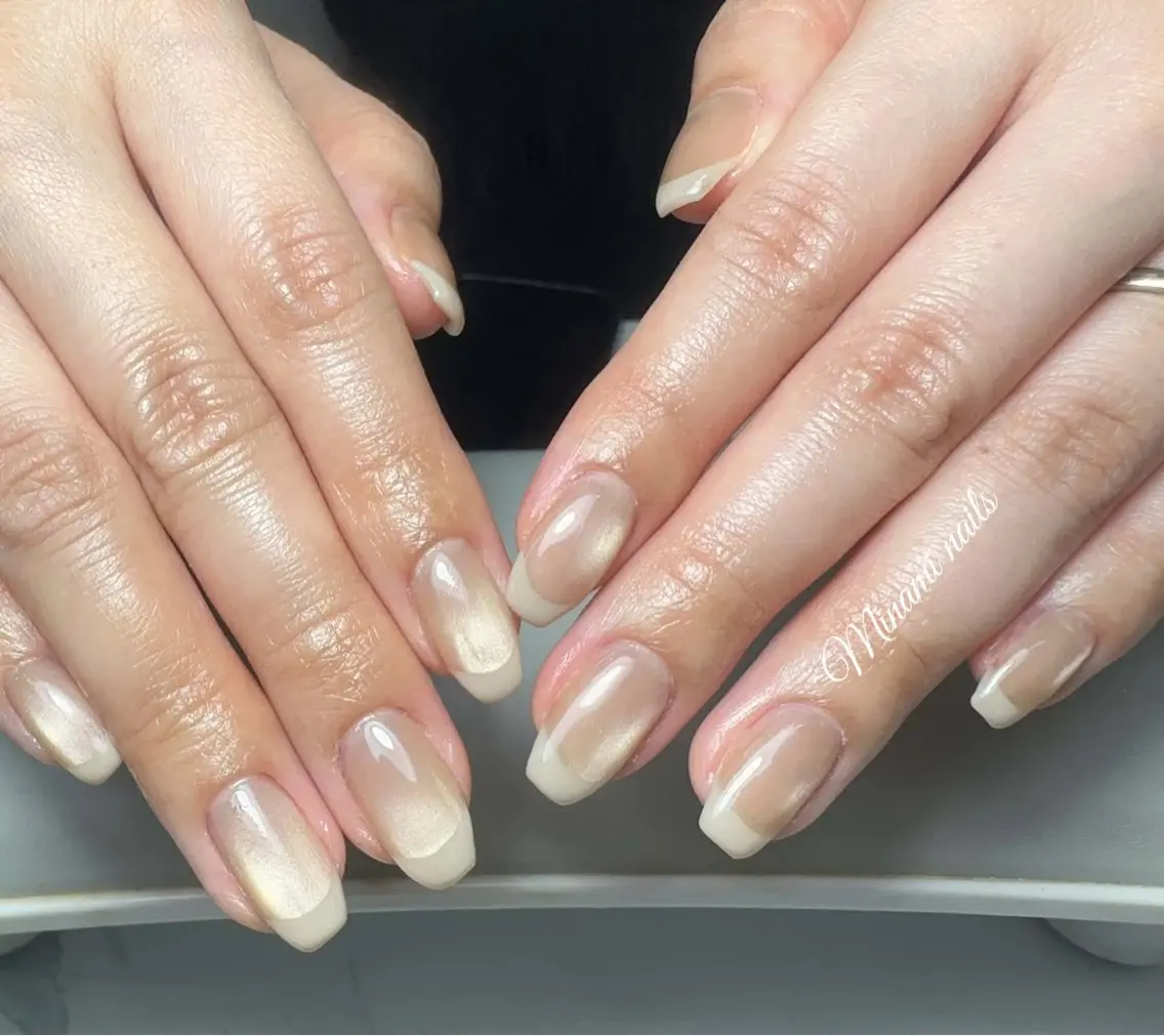 ネイル アートネイル ガーリー キラキラネイル 韓国ネイル マグネットネイル Minami Nailsのネイルデザイン
