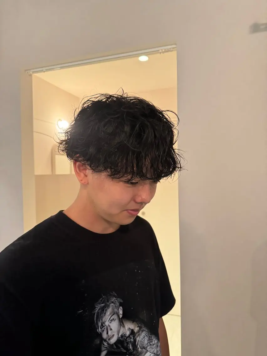 【メンズ】【平日限定】【U-24】cut+波巻きパーマ🌀の写真
