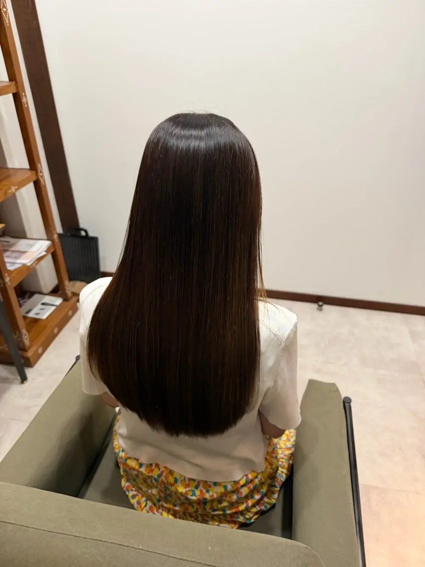 ロング 縮毛矯正 髪質改善×美髪矯正/ 岡山/総社/出水裕大のヘアスタイル