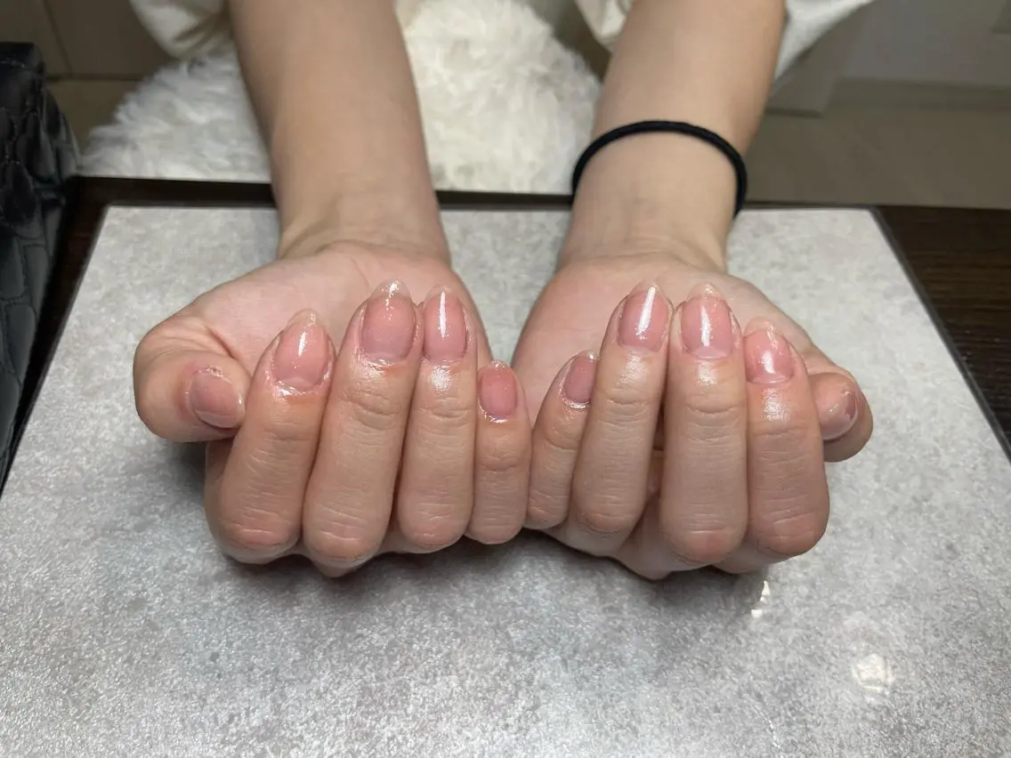 ネイル ジェルネイル キラキラネイル ラメ(グリッター) オフィスネイル ワンカラーネイル ハンドネイル BLANC.nail yuuのネイルデザイン