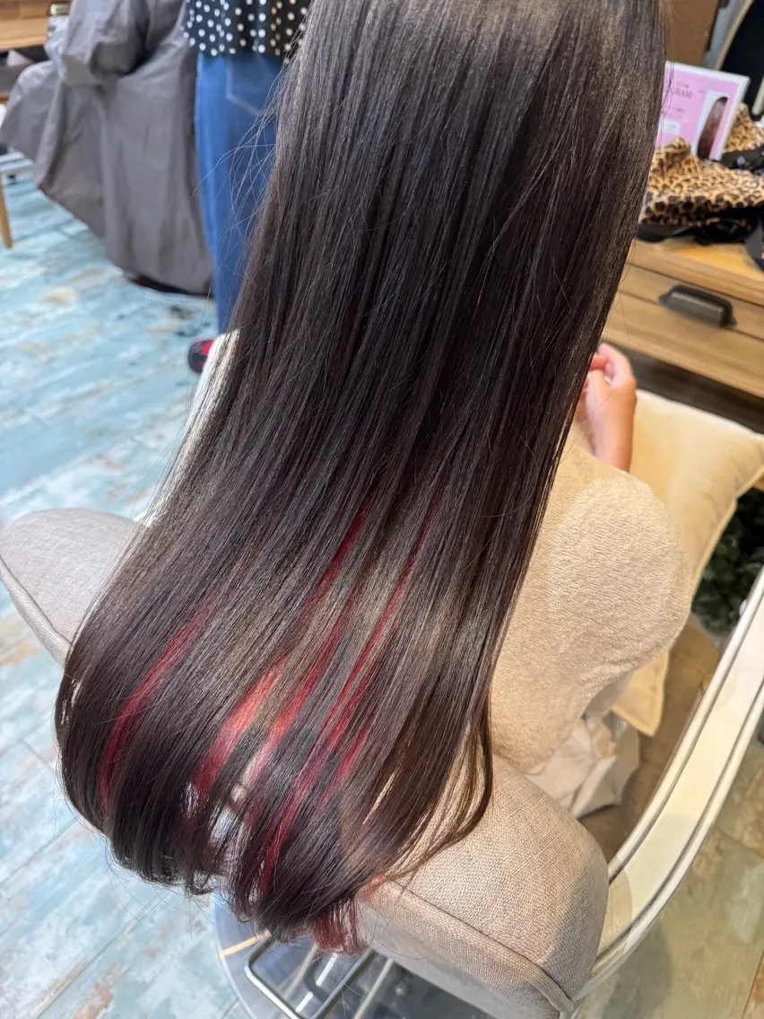 ロング 縮毛矯正 カット ヘアカラー 🌳池袋美容室🌳 albero林美里のヘアスタイル
