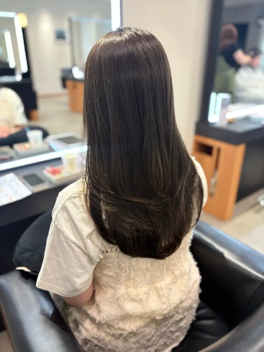 ロング 髪質改善・水素カラー ARIA（ému）のヘアスタイル