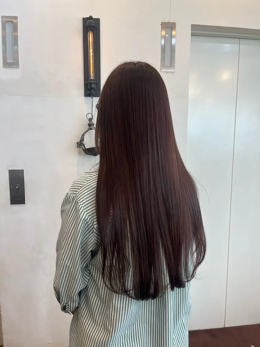 カラー ブリーチ ブラウンカラー 透明感カラー ココアブラウン ダブルカラー Kano／ ブリーチ◎／銀座のヘアスタイル