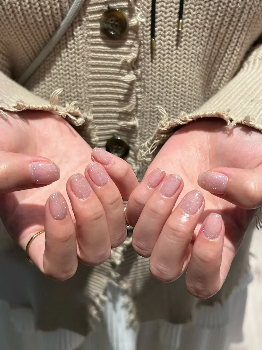 ネイル クリアネイル フラッシュネイル mng vigorのネイルデザイン