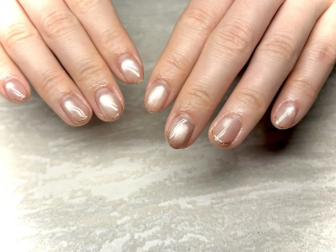ネイル アートネイル 入学式 フレンチネイル 卒業式 韓国ネイル JULIE NAILのネイルデザイン