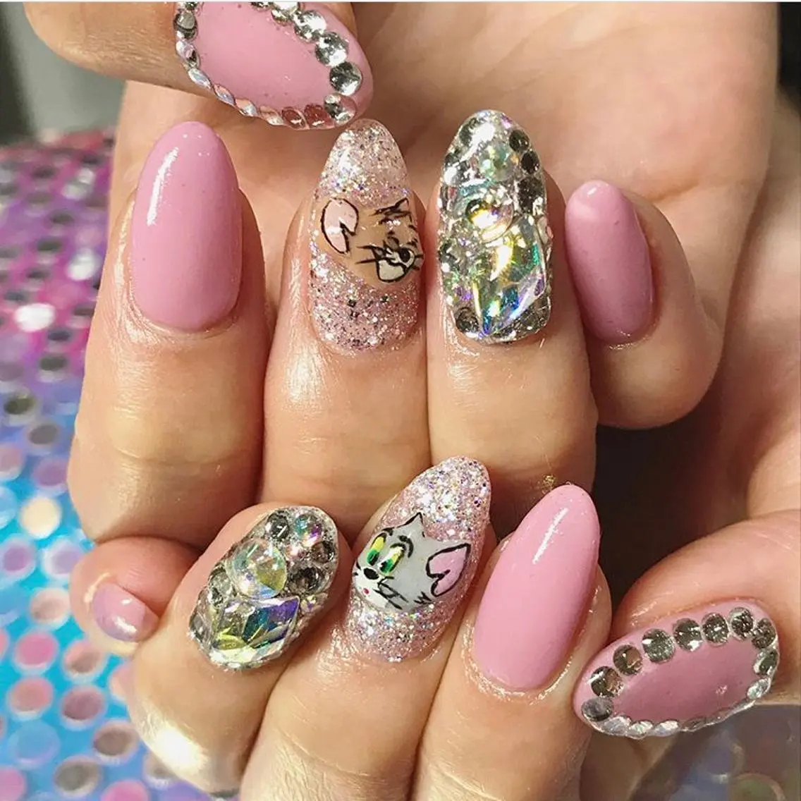 ネイル 渋谷／チップ長さ出し 👑アプレgel-xのネイルデザイン
