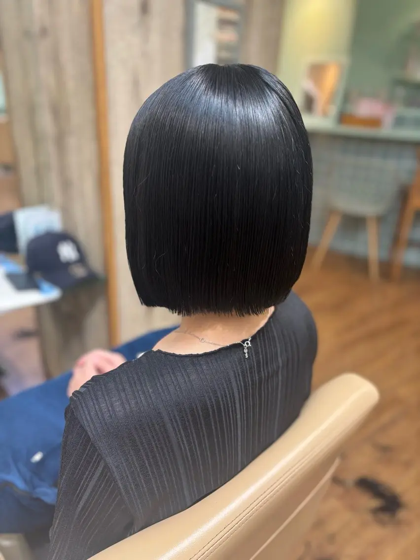 ショート カラー カット ツヤ感カラー/韓国 カットkanna🖤のヘアスタイル