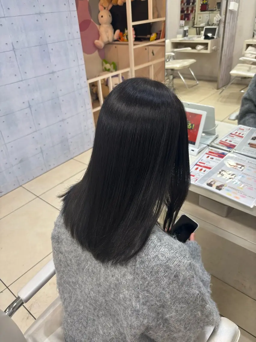 ミディアム カラー ヘアカラー トリートメント 🎀ゆい🎀 髪質改善カラー🎀のヘアスタイル