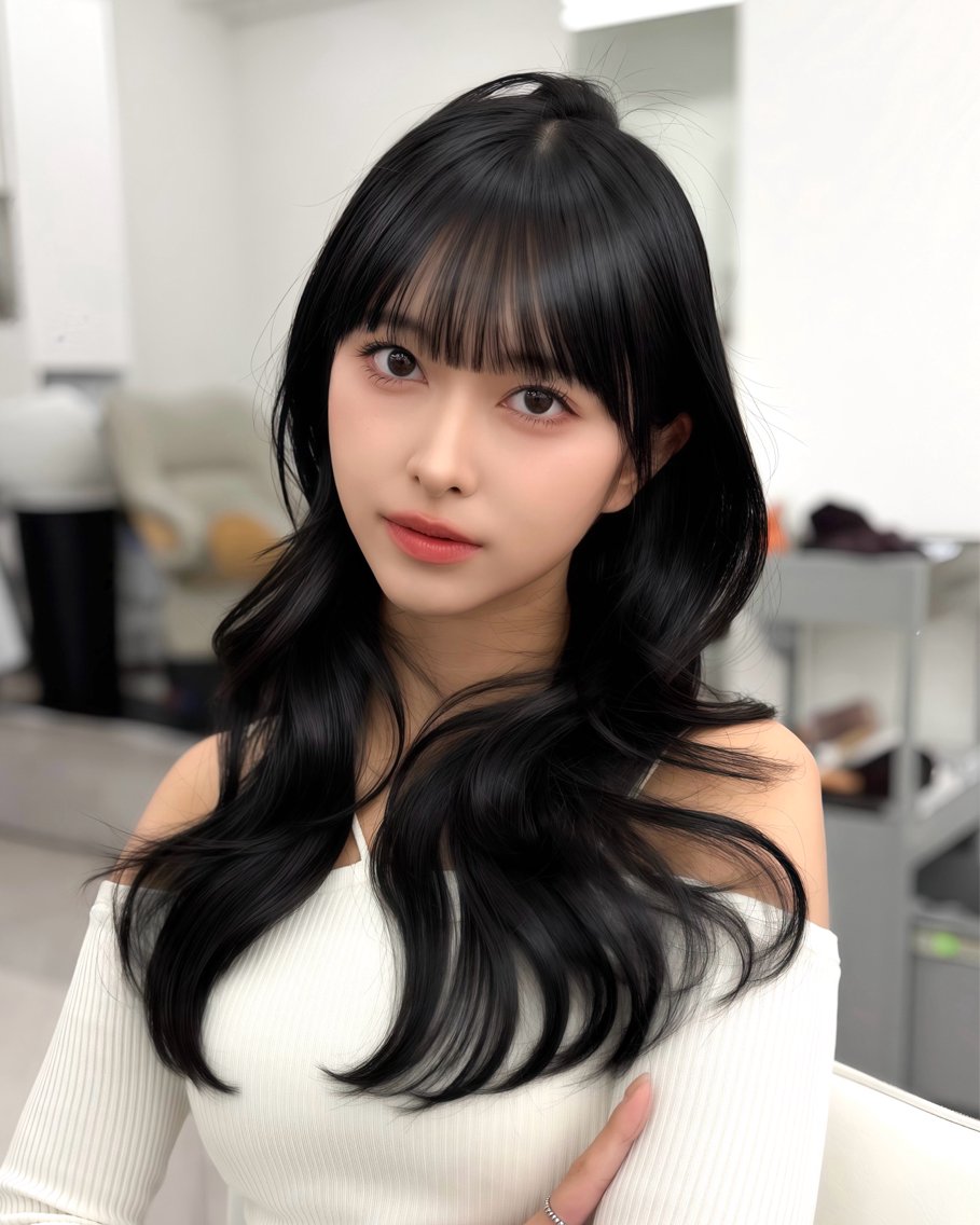 セミロング カット ヘアカラー トリートメント ヘッドスパ ヘアセット 前髪顔まわりカット 🌈中村海聖のヘアスタイル
