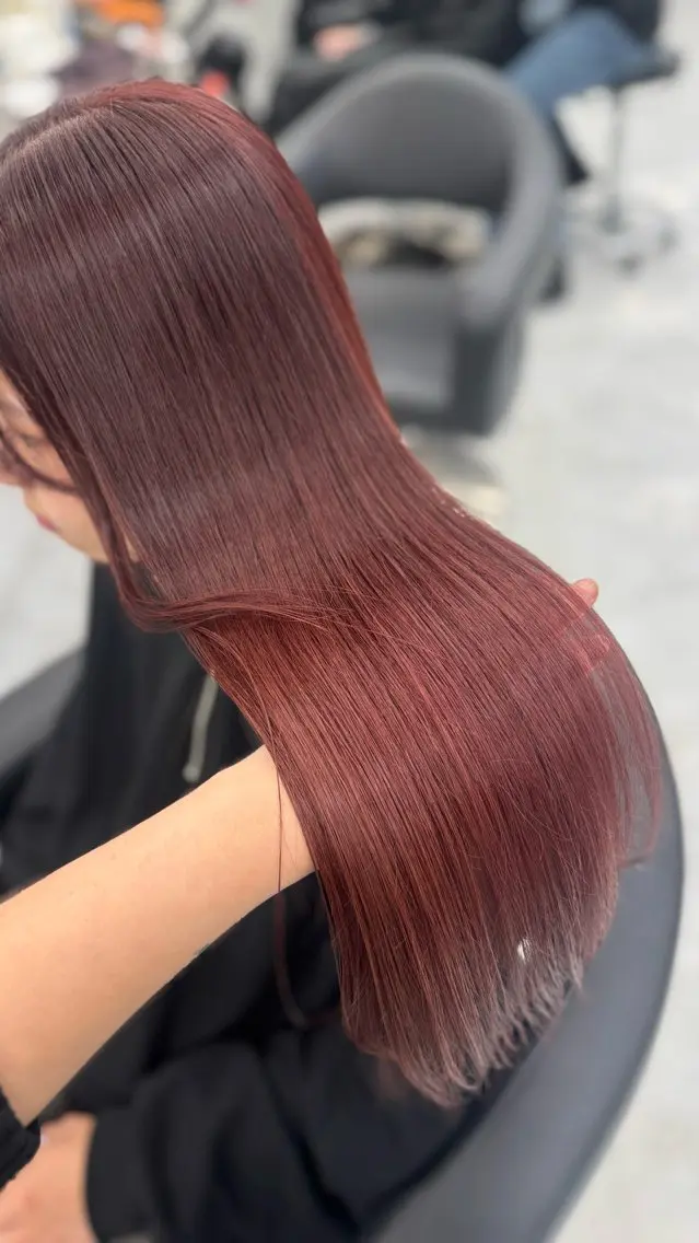 カラー カット ヘアカラー トリートメント ヘアセット 透明感うる艶カラー 🤍MANAMIのヘアスタイル