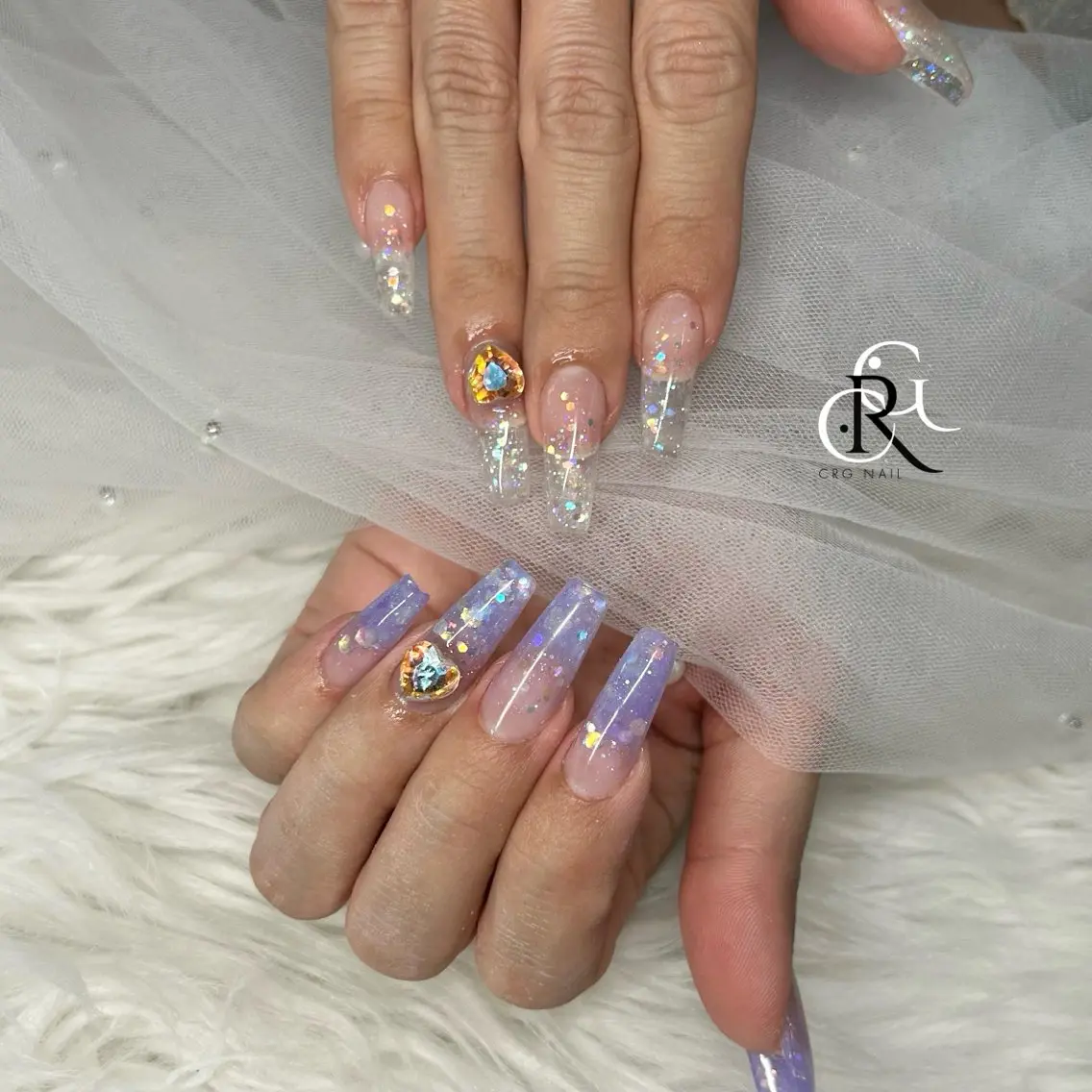 ロング ハンドネイル 美フォルムスカルプ✨ RENAのネイルデザイン
