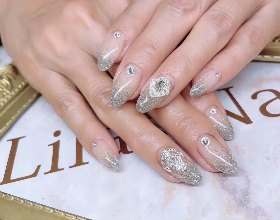 ネイル 入学式 フラッシュネイル ジェルネイル グラデーション 卒業式 Lilas Nailのネイルデザイン