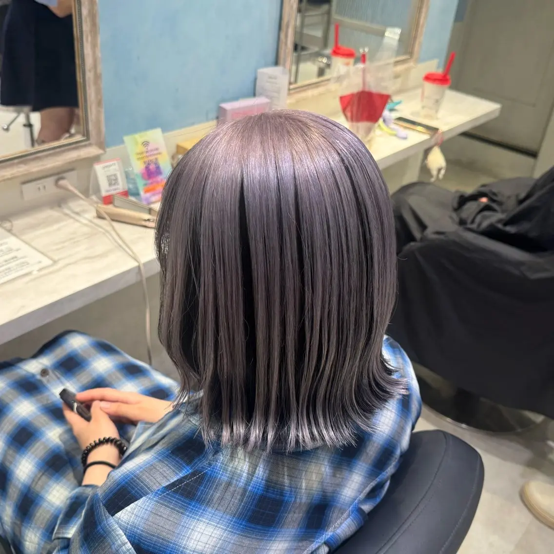 ミディアム カラー ヘアカラー トリートメント 🦋ブリーチ/カラー 専門AYA💖のヘアスタイル