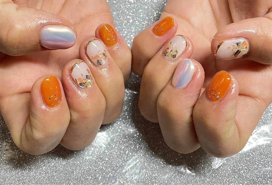 ネイル ハンドネイル VIERU 🌈🎀💖のネイルデザイン