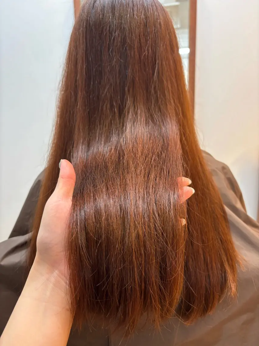 ロング カラー みぞぐち じゅりのヘアスタイル