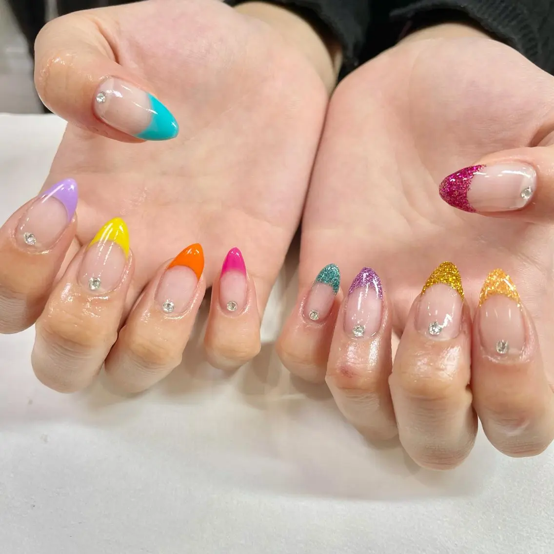 ネイル フレンチネイル 🎀AYAKO 🎀中韓ネイルのネイルデザイン