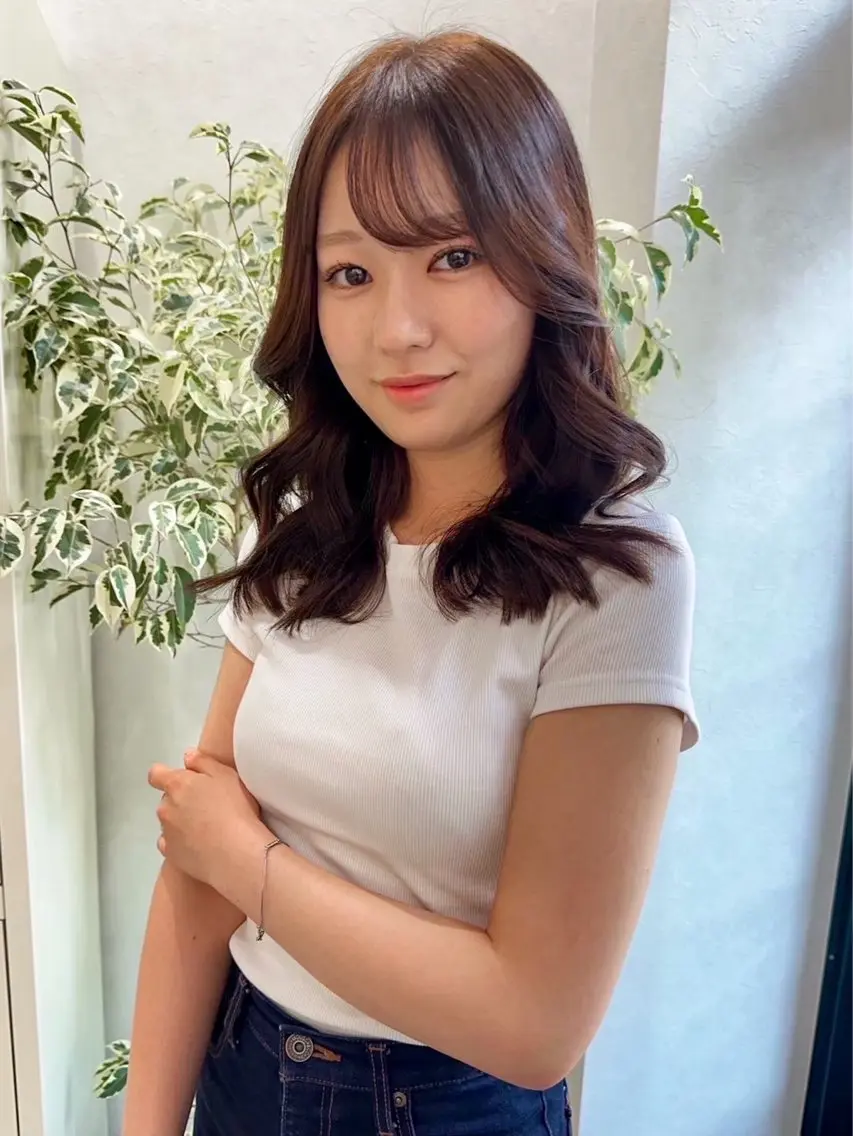 ミディアム レイヤーカット カット balance.赤田 蒼空のヘアスタイル