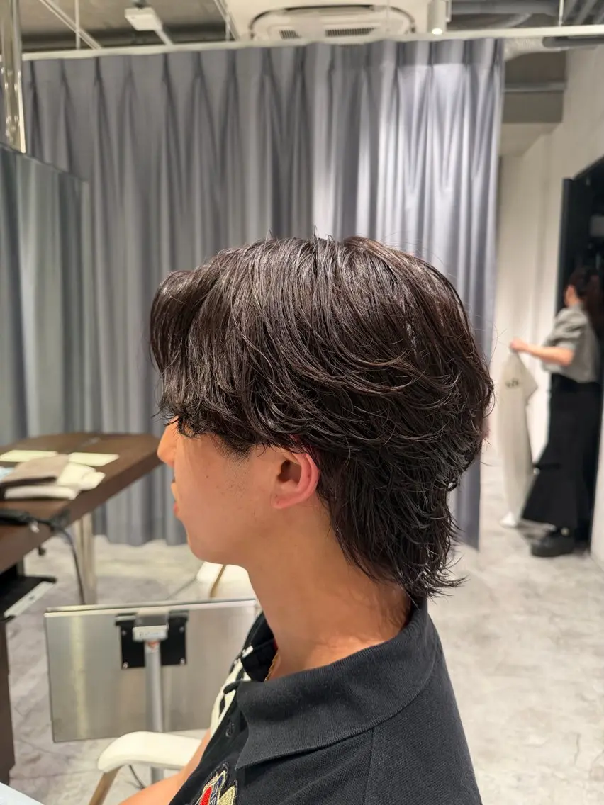 ミディアム パーマ ミディアムパーマ レディースモデル募集 ✨辻 日向のヘアスタイル