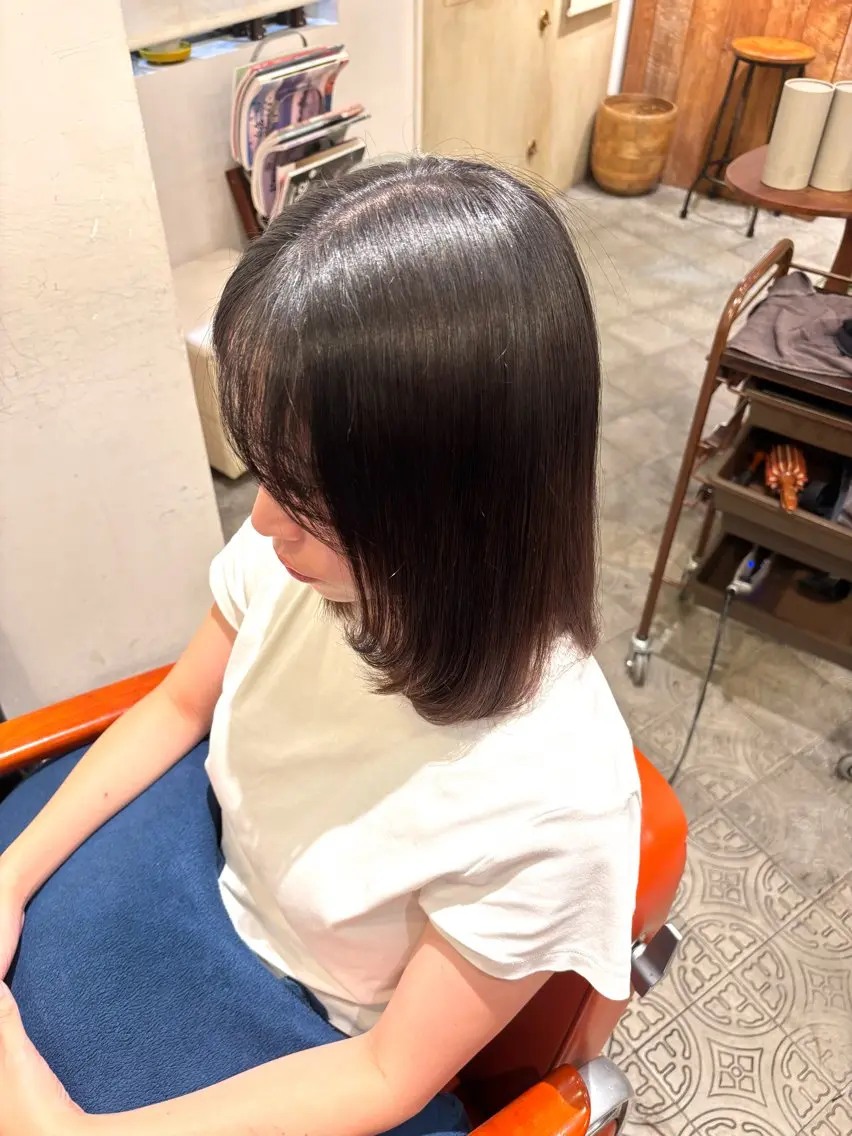 ミディアム ミディアムレイヤー レイヤーカット ローレイヤー 凜香 RIKOのヘアスタイル