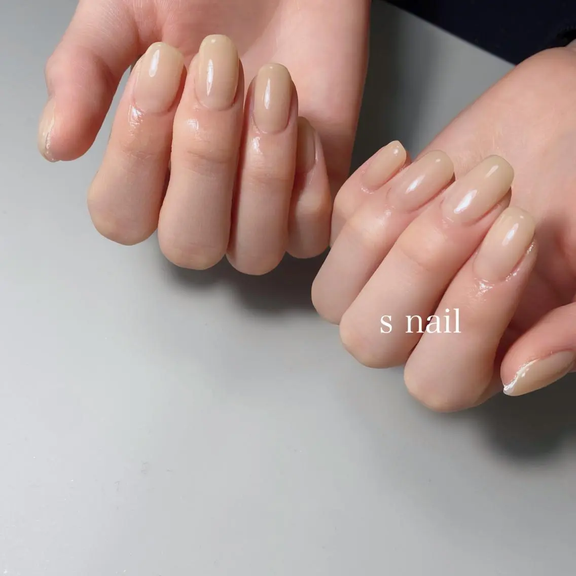 ネイル ワンカラーネイル ハンドネイル フットネイル s nail さとよしみゆきのネイルデザイン