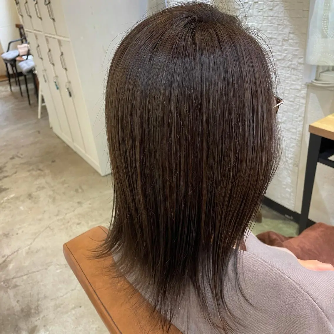 ミディアム カラー 北川 智海のヘアスタイル